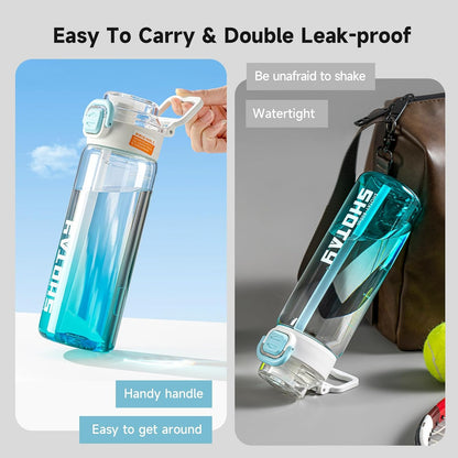 SHOTAY Gradient Dual-Drink Sports Water Bottle (800ml)ST 7256