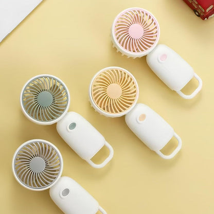 USB Rechargeable Mini Portable Hand Fan With Noise Cancelling Design Battery Operated Personal Fan for Women,Office,Travel,Mini USB Desk Fan for Home,Kitchen(L-618) Birthday Return Gift