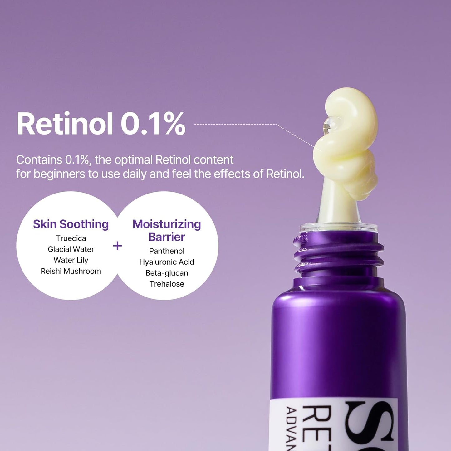SOME BY MI Retinol Intense Advanced Triple Action Eye Cream -, 30ml - Fine Lines and Dark Circles Care for Sensitive Skin - Mild Retinol Under Eye Night Cream for Aging Signs - Korean Skin Care