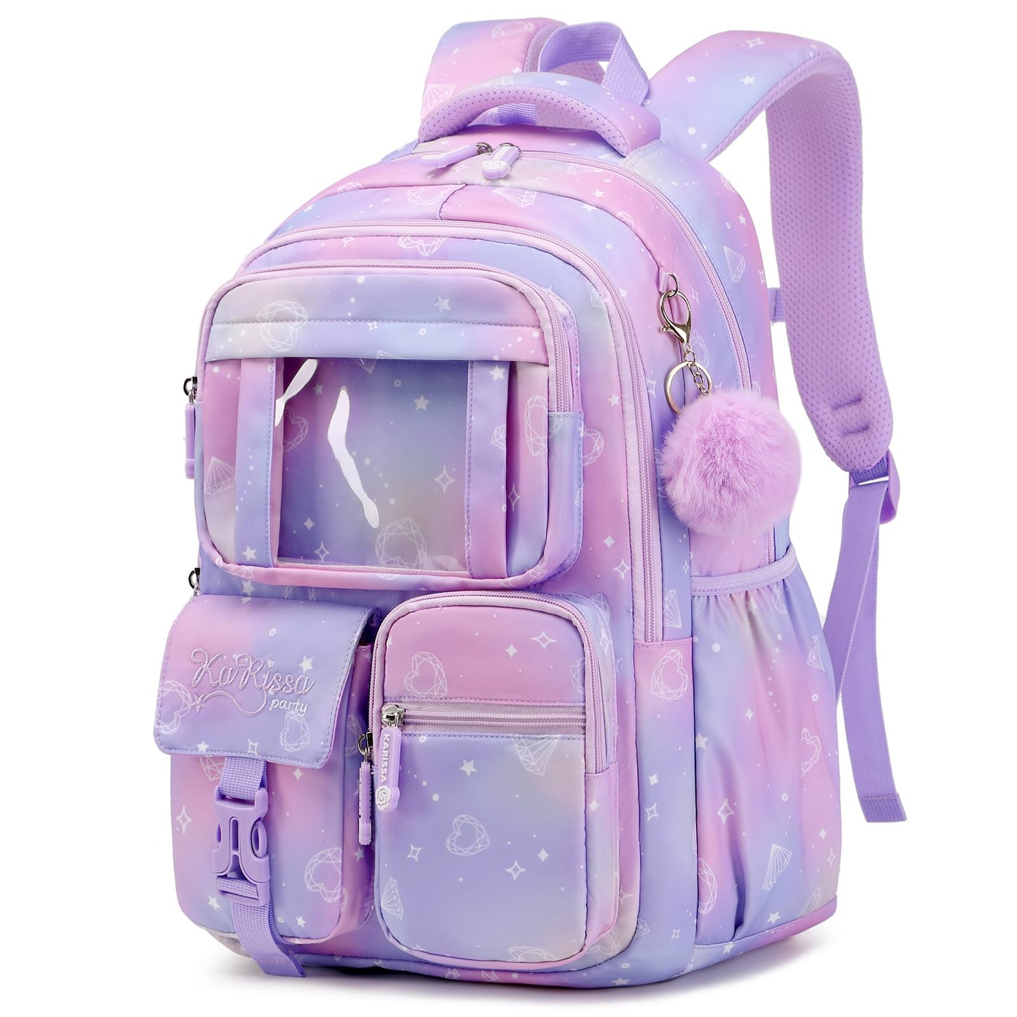 PIG PIG GIRL Kids Backpack for Girls School Bags for Middle School Students Book Bag for Elementary Primary School