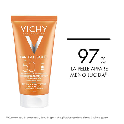 Vichy Ideal Soliel Spf 50 Mattifying Face Fluid Dry Touch 50ml