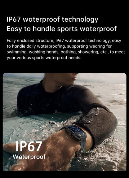 THE VENTI MediaTek Smart Watch 1.96inch Super AMOLED 3D Flexible Design Screen Bluetooth Calling Heart Rate IP67 Waterproof Smartwatch for Android iOS (1.96", Navy Blue)