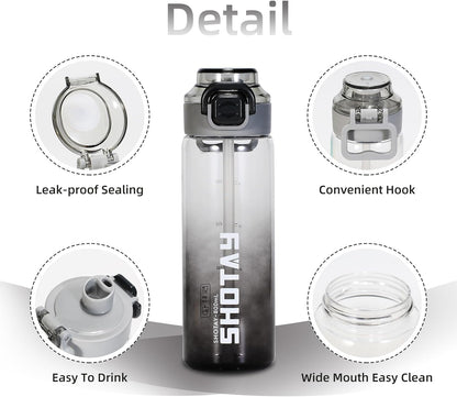 SHOTAY Gradient Dual-Drink Sports Water Bottle (800ml)ST 7256