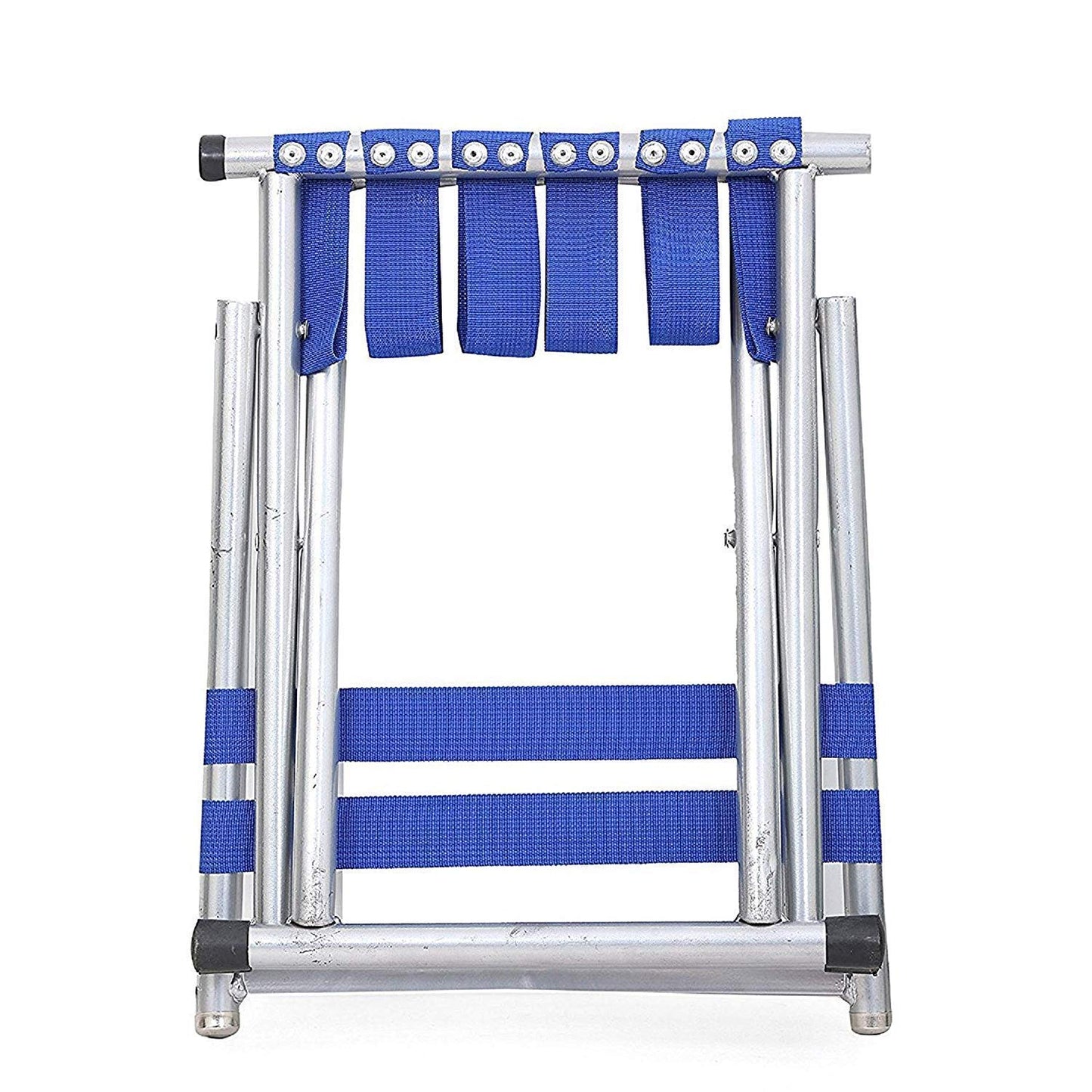 Venti Foldable Camping Chair, Heavy Duty Outdoor Portable Lightweight Folding Stool, Fishing Hiking Beach Picnic Stool Collapsible Camping Stool Mini for Travel Garden Chair (Silver)