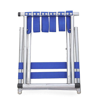 Venti Foldable Camping Chair, Heavy Duty Outdoor Portable Lightweight Folding Stool, Fishing Hiking Beach Picnic Stool Collapsible Camping Stool Mini for Travel Garden Chair (Silver)