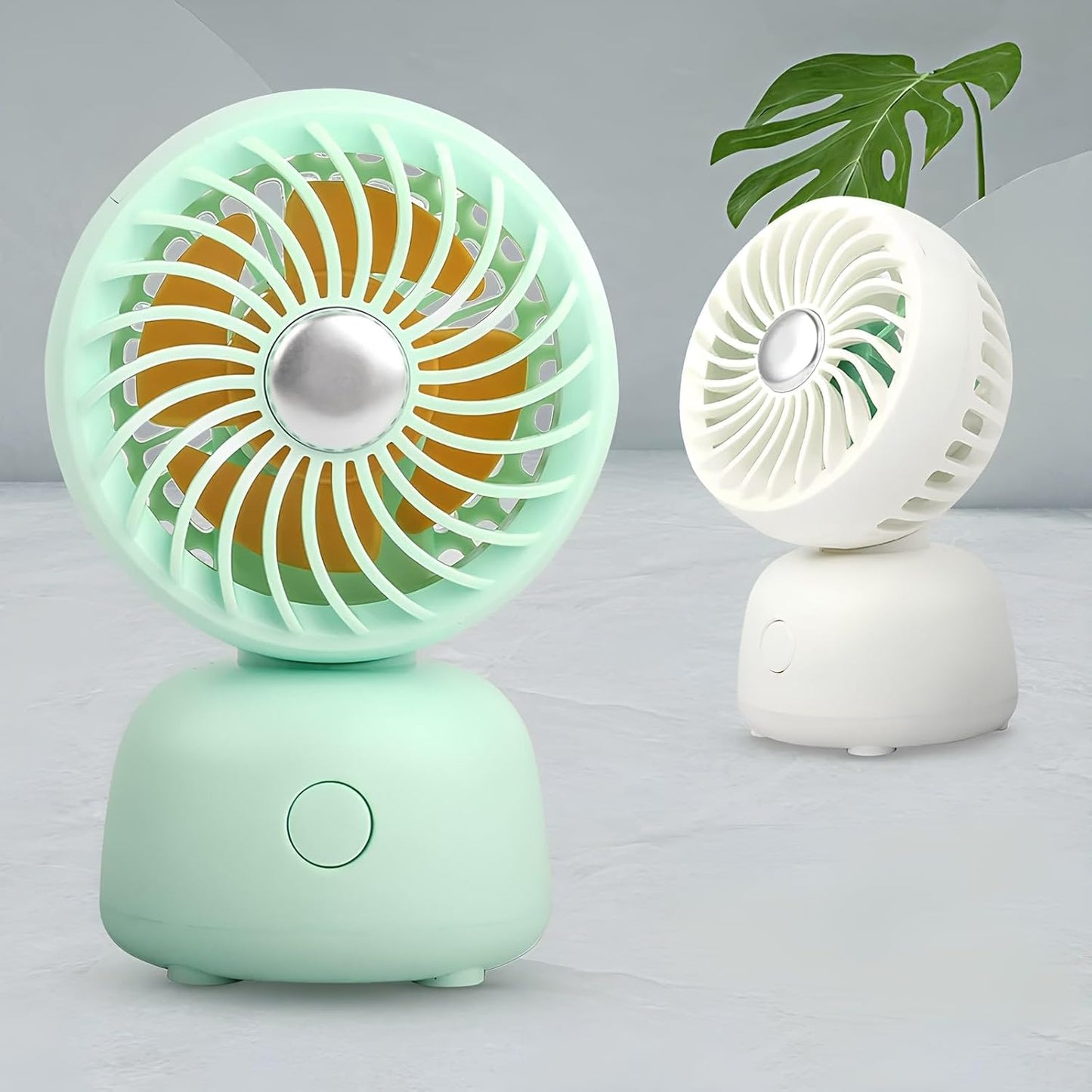 USB Rechargeable Mini Portable Hand Fan With Noise Cancelling Design Battery Operated Personal Fan for Women,Office,Travel,Mini USB Desk Fan for Home,Kitchen,Dining Room (XY-K57, 7 cm Diameter)