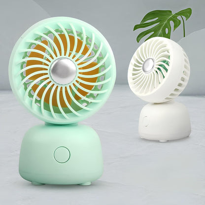 USB Rechargeable Mini Portable Hand Fan With Noise Cancelling Design Battery Operated Personal Fan for Women,Office,Travel,Mini USB Desk Fan for Home,Kitchen,Dining Room (XY-K57, 7 cm Diameter)