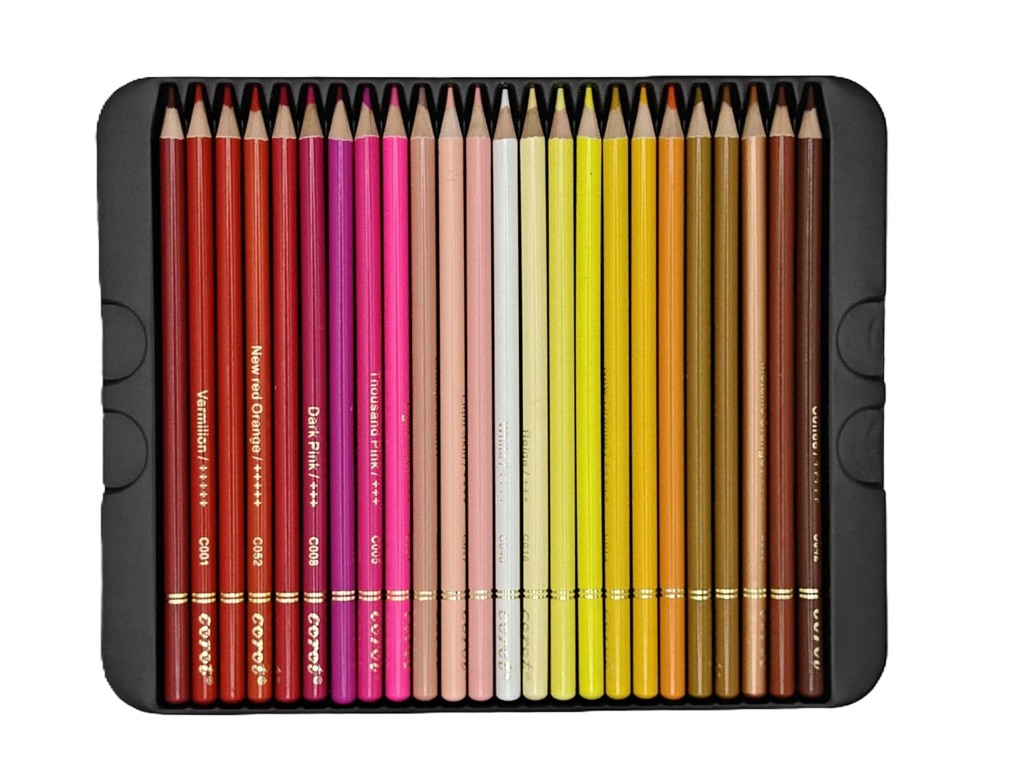 Corot Premium Coloured Pencils, 72 Pieces, Professional Art Set with Rich Vibrant Colours (Tin Box, 72Pcs)