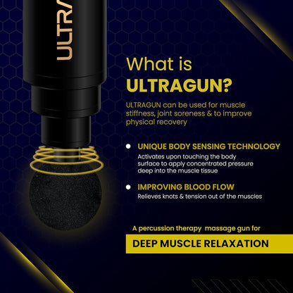 THE VENTI Ultragun Massage Gun For Full Body Relaxation, Deep Tissue Percussion Massager Machine For Muscle Relaxation, Battery Powered&Handheld For Neck, Shoulder Back, Foot(Random Color)
