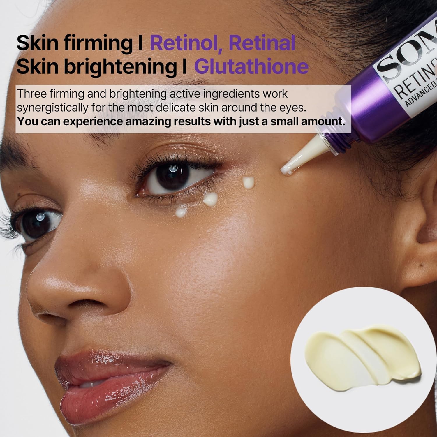 SOME BY MI Retinol Intense Advanced Triple Action Eye Cream -, 30ml - Fine Lines and Dark Circles Care for Sensitive Skin - Mild Retinol Under Eye Night Cream for Aging Signs - Korean Skin Care