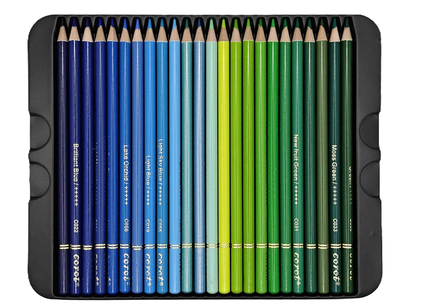 Corot Premium Coloured Pencils, 72 Pieces, Professional Art Set with Rich Vibrant Colours (Tin Box, 72Pcs)