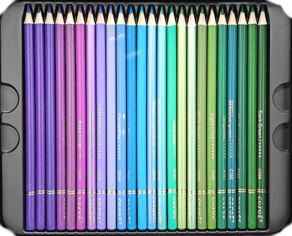 Corot Premium Coloured Pencils, 120 Pieces, Professional Art Set with Rich Vibrant Colours (Tin Box, 120Pcs)