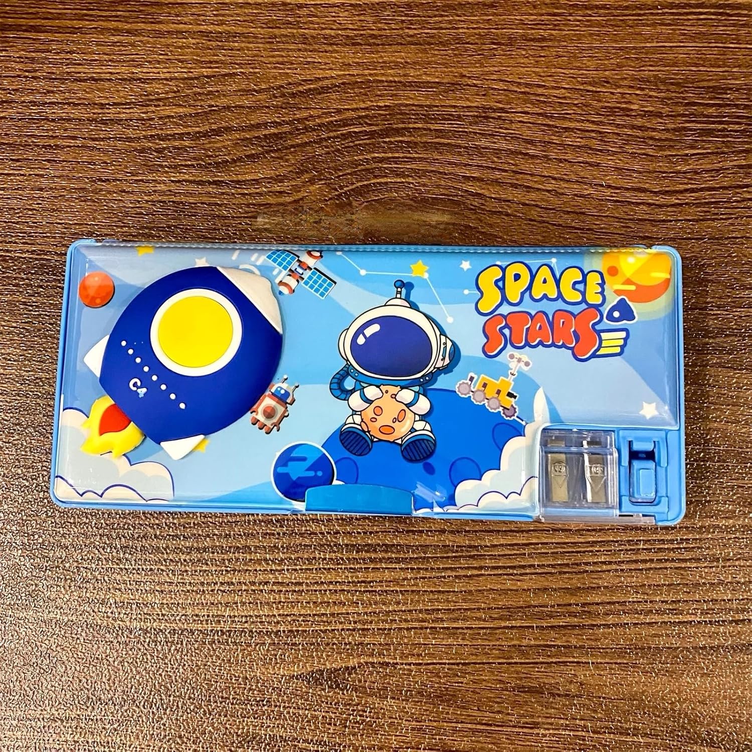 VENTI Multifunctional Space Pencil Box for Kids, Magnetic Pop Up Box - Boys & Girls, Return Gifts (Random Design) (BC-811) (Pack of 1)