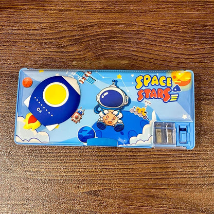 VENTI Multifunctional Space Pencil Box for Kids, Magnetic Pop Up Box - Boys & Girls, Return Gifts (Random Design) (BC-811) (Pack of 1)