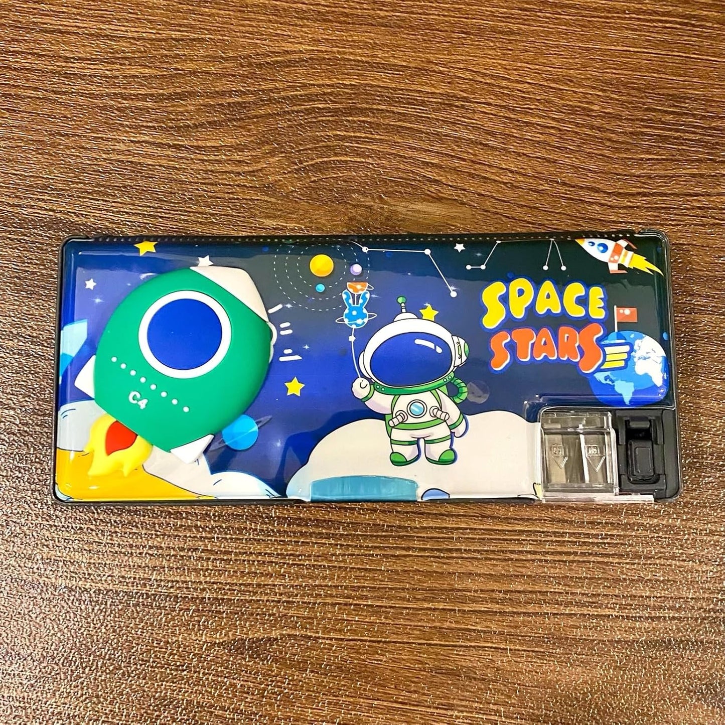 VENTI Multifunctional Space Pencil Box for Kids, Magnetic Pop Up Box - Boys & Girls, Return Gifts (Random Design) (BC-811) (Pack of 1)