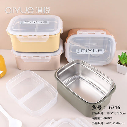 Durable Plastic | Stainless Steel | Airtight Lid |BPA Free|Microwave|SS304 (1000ML,Light Pink)