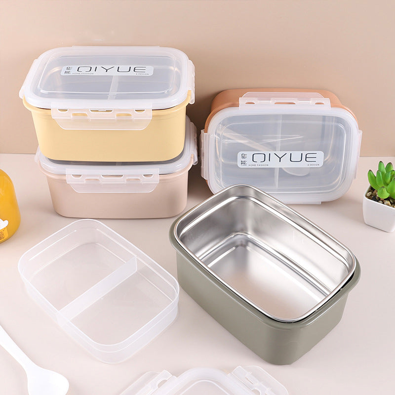 Durable Plastic | Stainless Steel | Airtight Lid |BPA Free|Microwave|SS304 (1000ML,Light Pink)