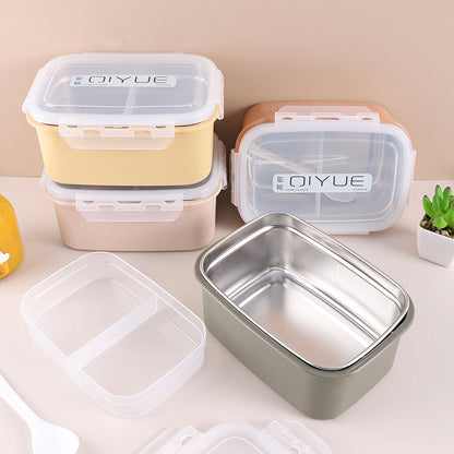 Durable Plastic | Stainless Steel | Airtight Lid |BPA Free|Microwave|SS304 (1000ML,Light Pink)