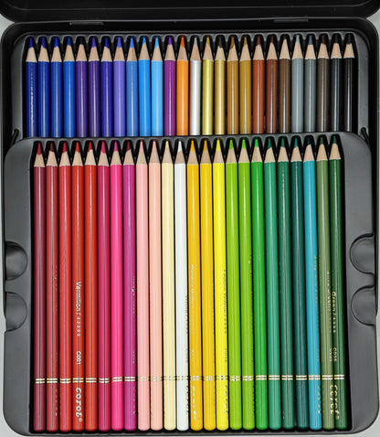 Corot Premium Coloured Pencils, 50 Pieces
