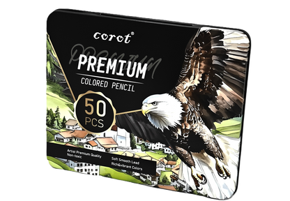 Corot Premium Coloured Pencils, 50 Pieces
