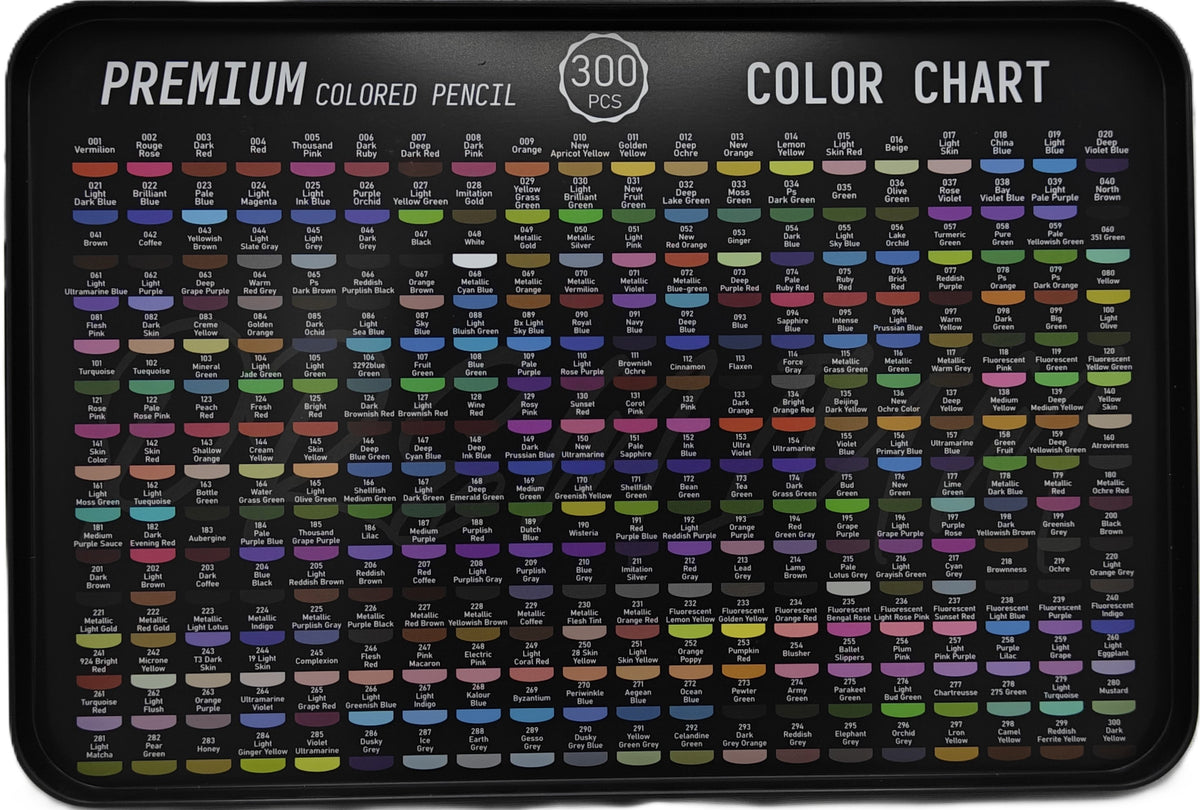 Corot Premium Coloured Pencils, 300 Pcs