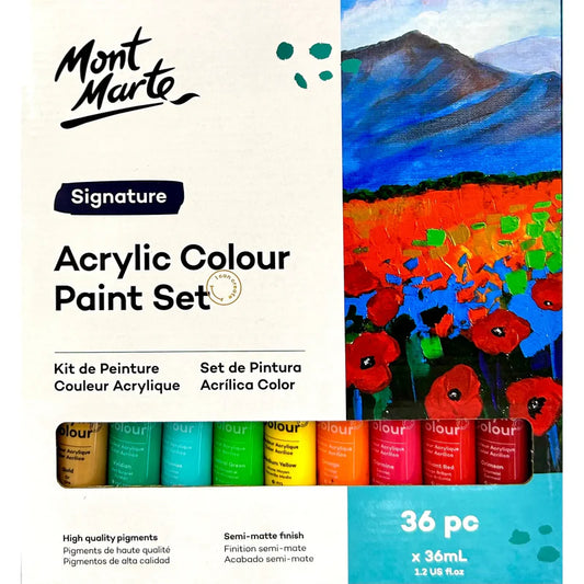 Mont Marte Acrylic Paint Set 36Pcs 36ML