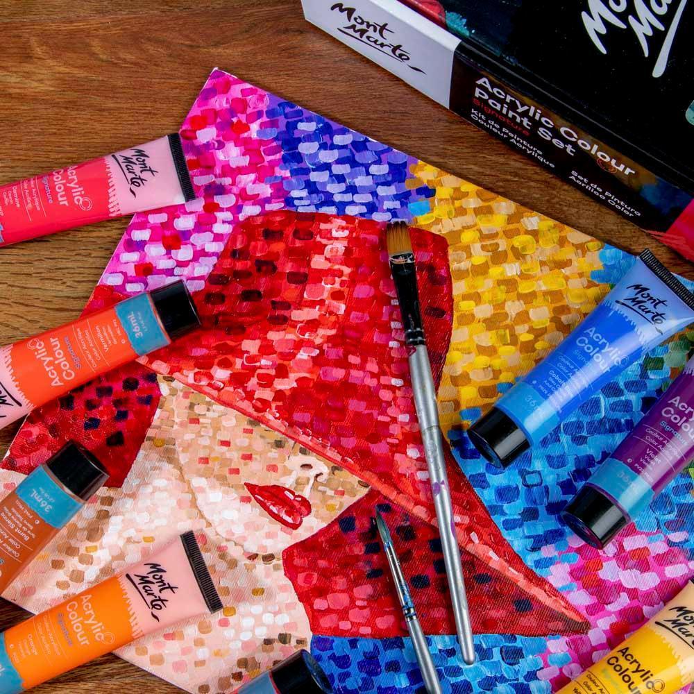 Mont Marte Acrylic Paint Set 36Pcs 36ML