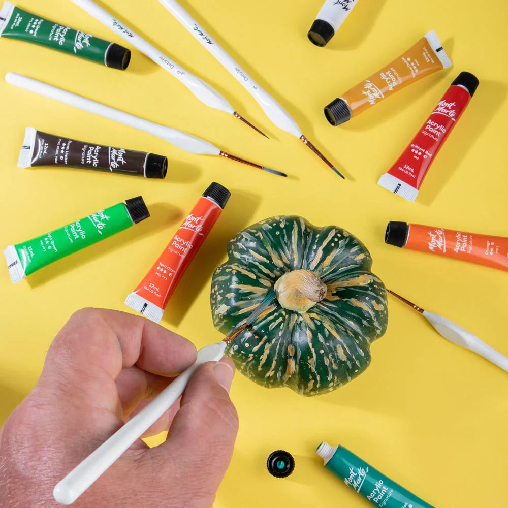 Mont Marte Acrylic Paint Set – 24 Colors x 36ml | For Canvas, Wood & More