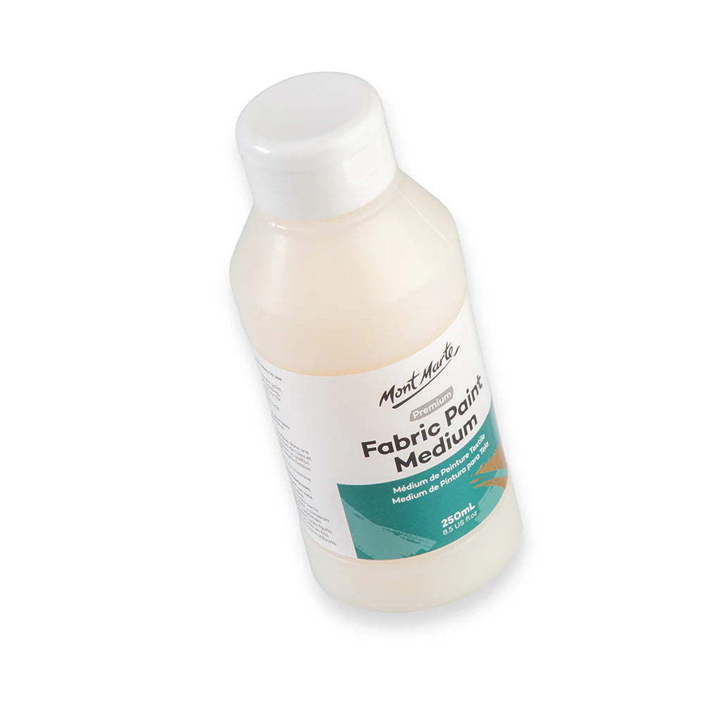 Mont Marte Fabric Paint Medium 250ml, White