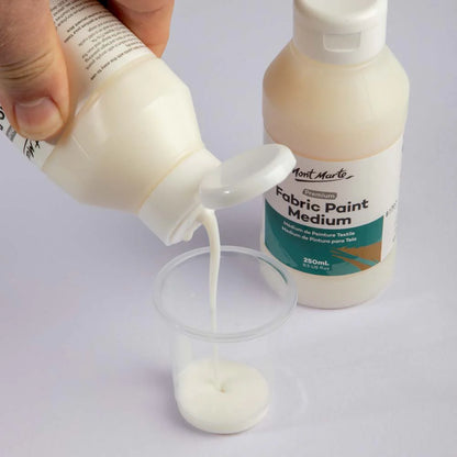 Mont Marte Fabric Paint Medium 250ml, White