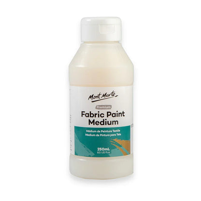 Mont Marte Fabric Paint Medium 250ml, White