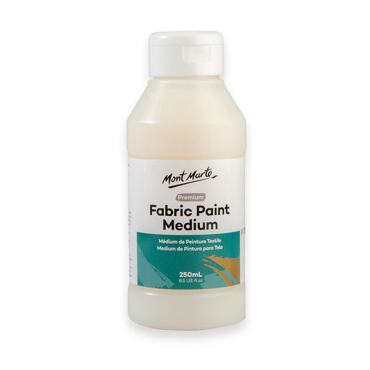 Mont Marte Fabric Paint Medium 250ml, White