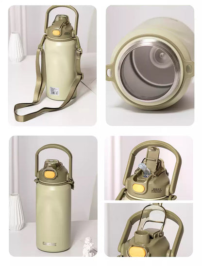 Dodge Large Capacity Travel Thermos Cup – 1000ml | Keeps Hot & Cold