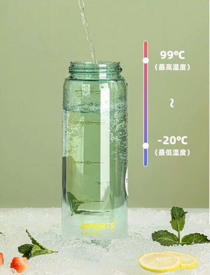 SHOTAY "SPORTS" Premium Tritan Water Bottle – BPA-Free, Leak-Proof Active Hydration Flask with Portable Handle & Fruit Infuser ST 7228