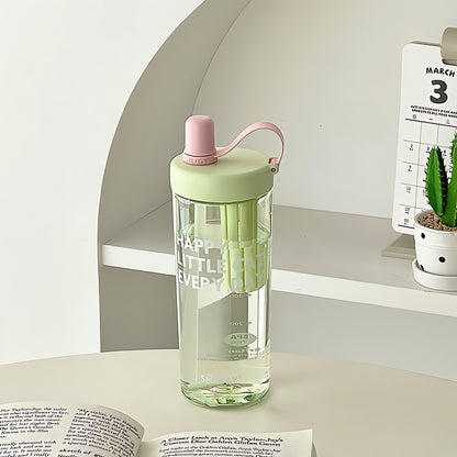 SHOTAY Water Bottle with Pop-Up Straw & Tea Infuser – ST 7164- 450ML