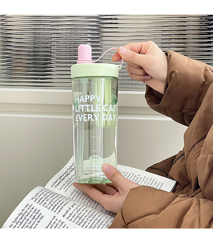SHOTAY Water Bottle with Pop-Up Straw & Tea Infuser – ST 7164- 450ML