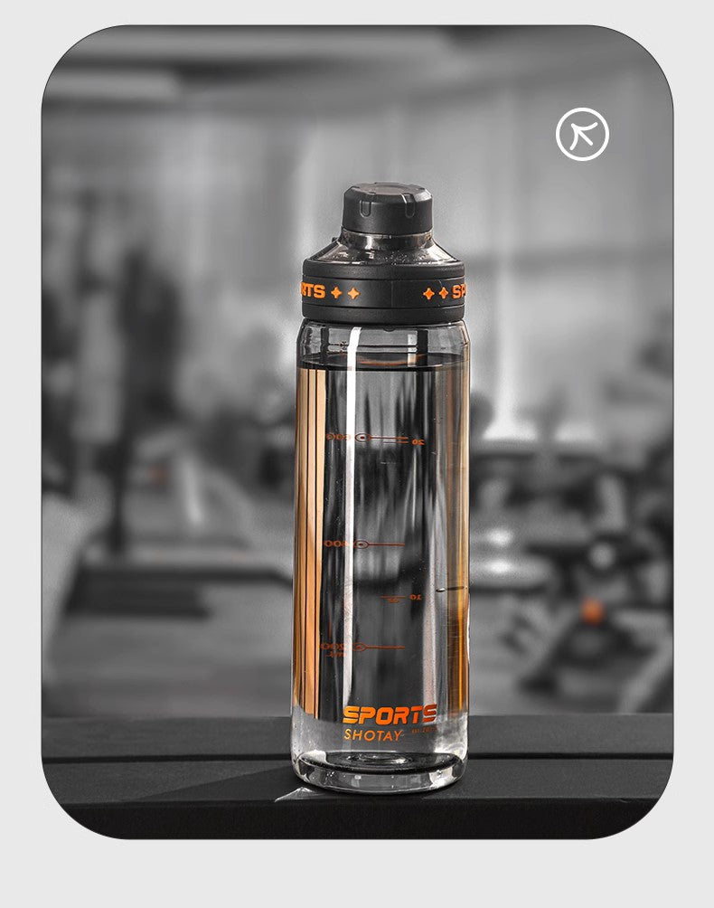 SHOTAY "SPORTS" Premium Tritan Water Bottle – BPA-Free, Leak-Proof Active Hydration Flask with Portable Handle & Fruit Infuser ST 7228