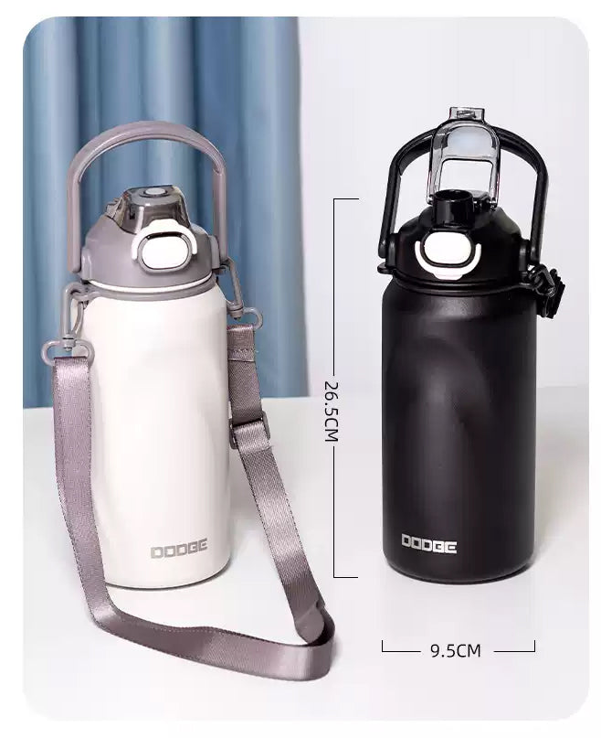 Dodge Large Capacity Travel Thermos Cup – 1000ml | Keeps Hot & Cold