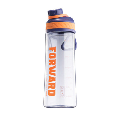 SHOTAY "FORWARD" Premium Sports Water Bottle – Shatter-Resistant Hydration Flask with Tethered Screw Cap, Carry Loop & Measurement Markers ST6623