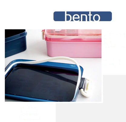 Lunch Box for Kids - Lunch Box for Kids, Tiffin Box, Bento Lunch Box with Fork, Lunch Box for Office Women & Men (600ML, Blue)