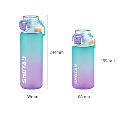 SHOTAY Matte Gradient Dual-Drink Sports Water Bottle ST 7259- 800ML