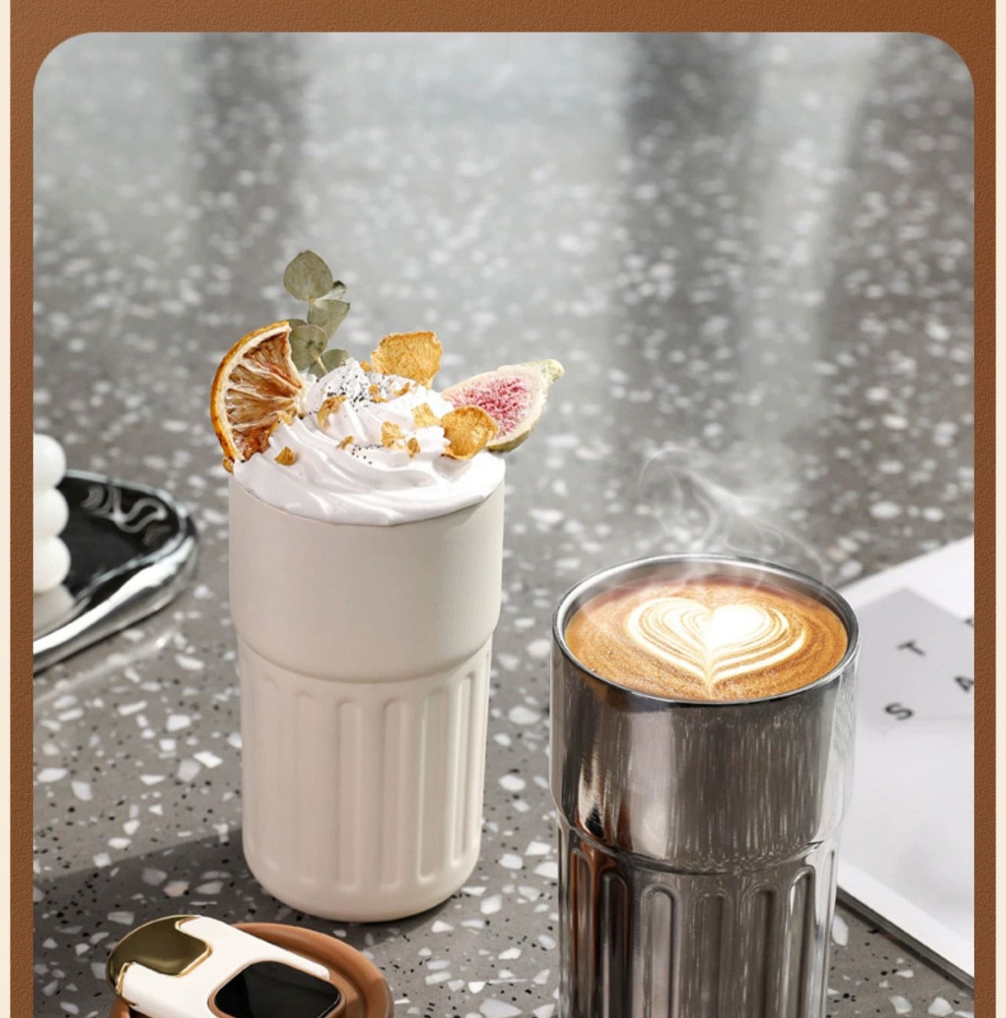 Relea "Live Well" Smart Temperature Display Coffee Cup