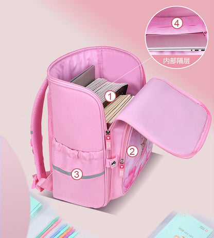 Premium Ergonomic Hard-Shell School Backpack (180° Open Design)