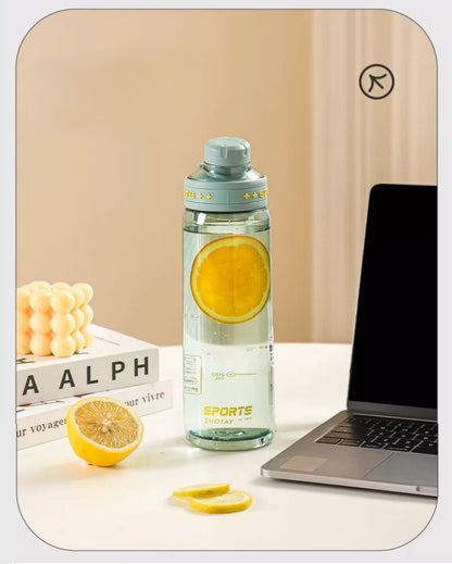 SHOTAY "SPORTS" Premium Tritan Water Bottle – BPA-Free, Leak-Proof Active Hydration Flask with Portable Handle & Fruit Infuser ST 7228