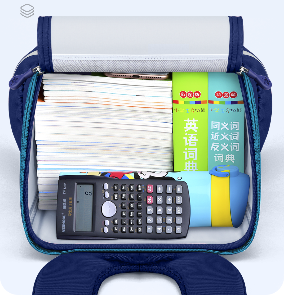 Premium Ergonomic Hard-Shell School Backpack (180° Open Design)