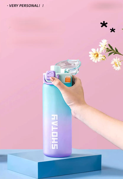 SHOTAY Matte Gradient Dual-Drink Sports Water Bottle ST 7259- 800ML