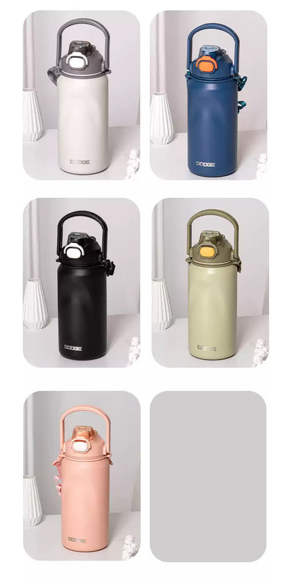 Dodge Large Capacity Travel Thermos Cup – 1000ml | Keeps Hot & Cold