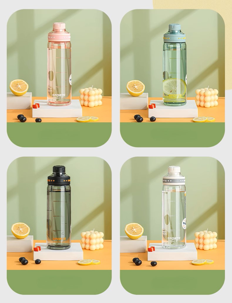 SHOTAY "SPORTS" Premium Tritan Water Bottle – BPA-Free, Leak-Proof Active Hydration Flask with Portable Handle & Fruit Infuser ST 7228