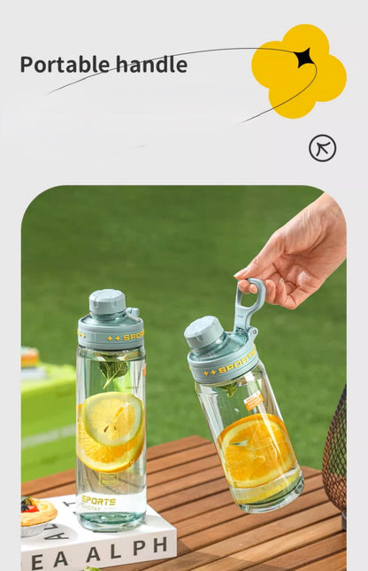 SHOTAY "SPORTS" Premium Tritan Water Bottle – BPA-Free, Leak-Proof Active Hydration Flask with Portable Handle & Fruit Infuser ST 7228