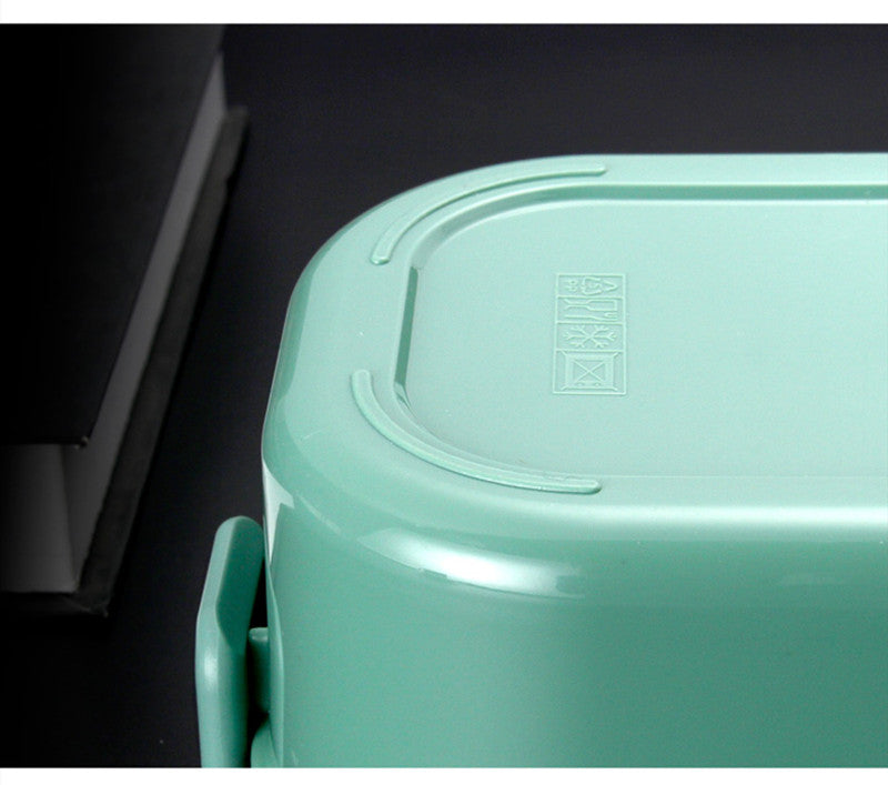 Stainless Steel Lunch Box, 1000ml Bento Box Two Compartments for School for Travel for Picnic (1000ML, Blue , Green , Pink  )